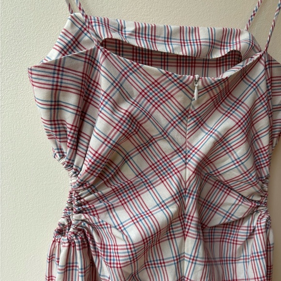 ROKH Checkered Midi Dress, size 38 - Picture 7 of 9